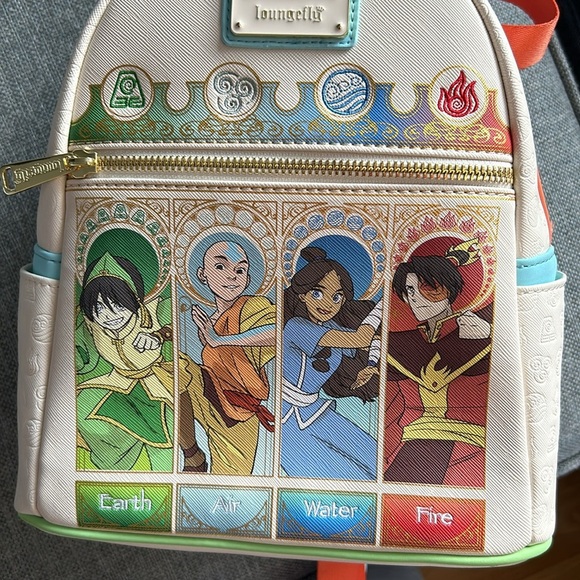 Loungefly Nickelodeon Avatar Debossed Elements Mini Backpack - Picture 9 of 10